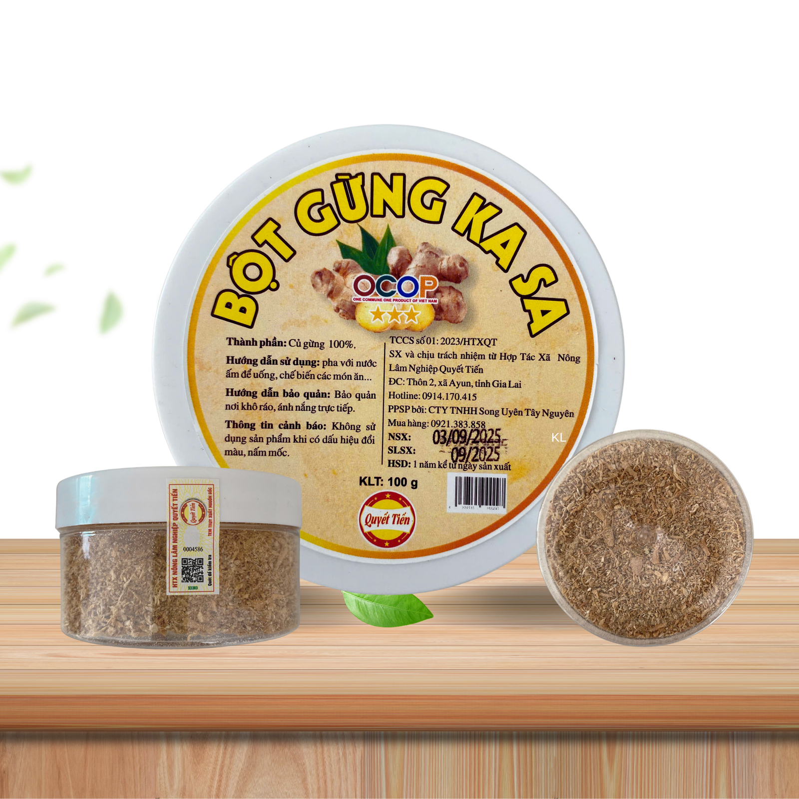 Bột gừng Gia Lai - Sản phẩm đạt chuẩn CO.OP